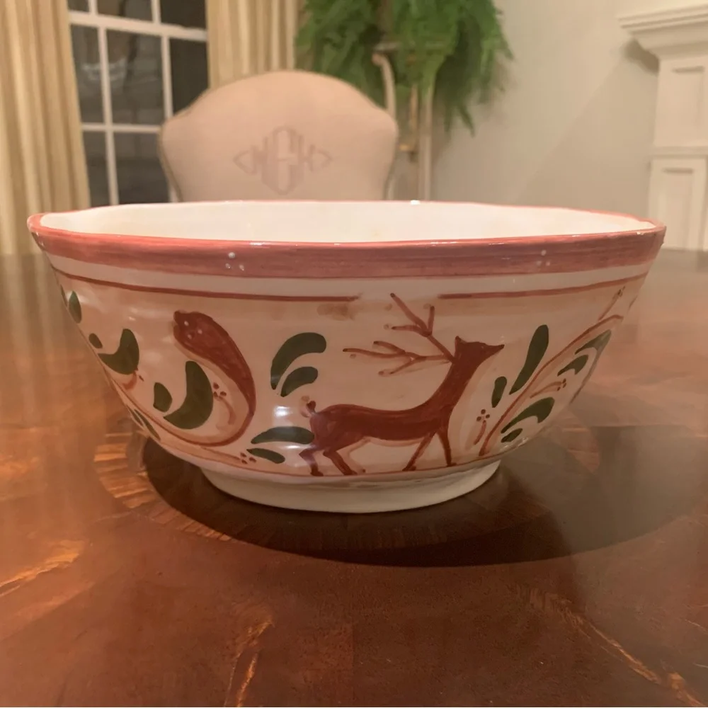 VIETRI RENNA SERVING BOWL - Picture 3 of 3